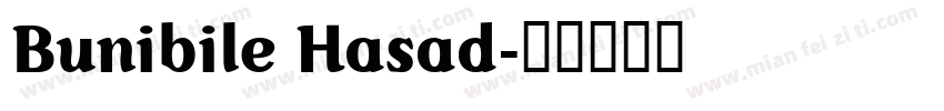 Bunibile Hasad字体转换